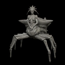 lolth araña duende oscuro d drow oscuridad reina 3d print model - Mito3D