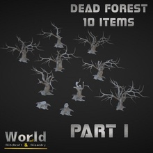 dead forest 1 store decoration pine terrain tree wood miniature flora wooden 32mm fauna taiga 3d print model - Mito3D
