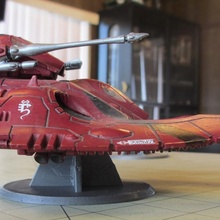 eldar falcon wave serpent flying stand games 40kwarhammer 3d print model - Mito3D