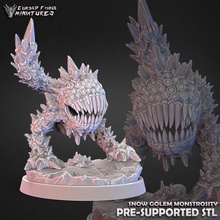 snow golem monstrosity store dragons dungeons monster ice snowy d&d dnd dale icy icewind rime frostmaiden 3d print model - Mito3D
