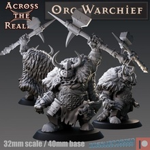 orc chefe guerreiro loja jogos guerra martelo tampo mesa dnd5e 3d print model - Mito3D