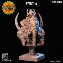 ganesha bust store 3d print model - Mito3D
