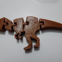 super flexi rex dinosaure trex 3d print model - Mito3D