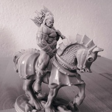 barbarian horseman 3d print model - Mito3D