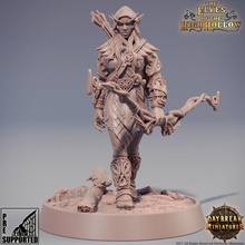 lindulae higher branches store archer dragons dungeons mini miniatures bow tabletop elves wargame daybreak 3d print model - Mito3D