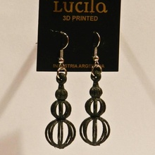 trispheres earrings 10123 jewellery 3d print model - Mito3D