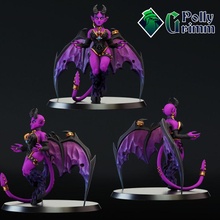 tavolo miniatura demone diavolo succube mostro ragazza fantasia gioco mini carattere dnd 3d print model - Mito3D