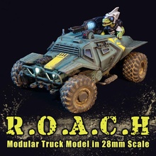 roach - modular truck model kit 28mm scale store 40k assault game vehicle wargaming warhammer miniature military technical buggy wargame raygun combat 32mm armoured raptors 3d print model - Mito3D