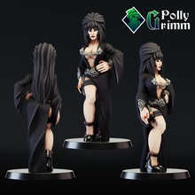 tabletop miniature queen darkness ver 1 fantasy game girl mini monster character boardgame dnd 3d print model - Mito3D