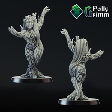 mesa miniatura dríada ent esposa árbol diosa fantasía bosque juego niña mini monstruo personaje dnd 3d print model - Mito3D