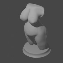 güzellik Tombul 3d vücut insan heykel Kadın doğal gerçek nsfw şişman bbw 3d print model - Mito3D