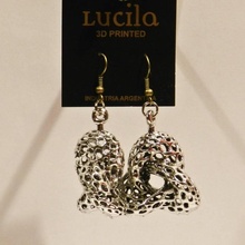 trinfinit voronoi 10104 jewellery earrings 3d print model - Mito3D