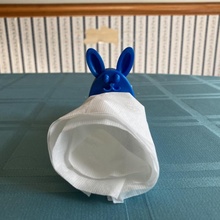 easter bunny napkin ring napkinring 3d print model - Mito3D