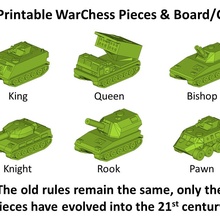 warchess-armour brigade pieces & board case store 3d print model - Mito3D