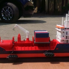 ym-earth chemical & oil container ship store modular vessel tanker 3d print model - Mito3D