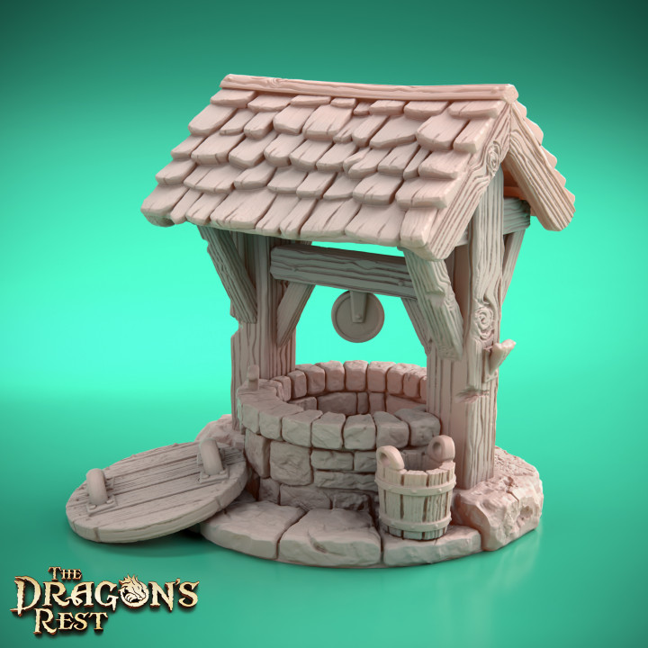 water - wishing store fantasy terrain tabletop dungeon d&d scatter sigmar dragonsrest thedragonsrest 3D print model - Mito3D