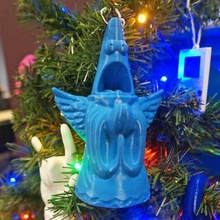 angel patrick bahçe Noel süs yıldız ağaç xmas melek Sünger Bob deniz yıldızı tatil x mas ricangel 3d print model - Mito3D