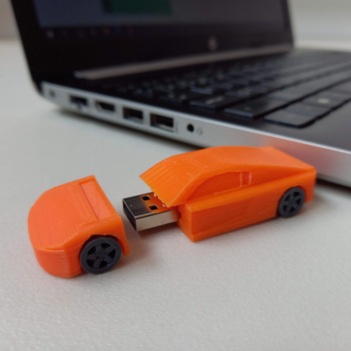 USB cubierta carcasa funda audi r8 v10 2019 3dprinted completamente 3D print model - Mito3D