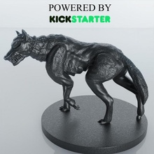 Loup animal bête 3d print model - Mito3D