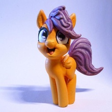 bouncing scootaloo cute happy pony mlp jumping 3d print model - Mito3D