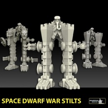 space dwarf war stilts 40k tank vehicle warhammer steampunk sentinel dwarf slayer warmachine squat dwarves dreadnought dreadknight kharadron squats demiurg
