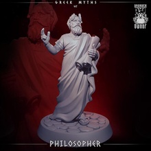 filósofo loja Grécia grego npc 3d print model - Mito3D