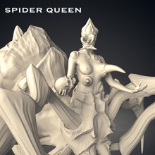 spider queen store creature epic fantasy goddess mini model monster rpg boardgame tabletop heroes dungeon d&d dnd spiderqueen 3d print model - Mito3D