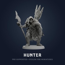 orc hunter store monster ranger wargame dnd greenskin trapper 3d print model - Mito3D