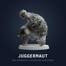 ork Juggernaut masaüstü fantezi canavar kaba savaş oyunu dnd yeşillik 3d print model - Mito3D
