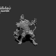 garfunkel hombre lobo fantasía fútbol estrella jugador Tienda fantasy football 3d print model - Mito3D