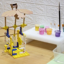 modular 3d printer bird automata education educational blocks stem stacking 3d print model - Mito3D