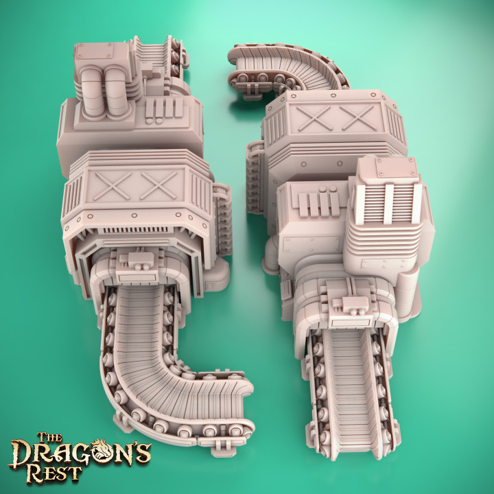 outpost origins sci-fi refinery store terrain tabletop mining scatter dragonsrest thedragonsrest 3D print model - Mito3D