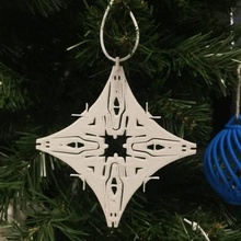 tanesine Noel dekorasyon kanadı bahçe starwars pul starwarsflake kanat 3d print model - Mito3D
