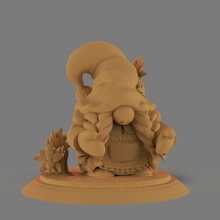 female gnome braids miniature kawaii d&d 32mm briads 3d print model - Mito3D