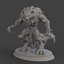 Lobo 3d impressão miniaturas 3d print model - Mito3D