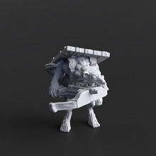 ratfolk balestra 03 pre supported skaven 3d print model - Mito3D