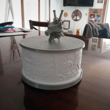 Hexer Litho Lampe 3d print model - Mito3D