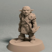 Nikta arqueiro pose 1 3d imprimível miniatura stl dragões masmorras fantasia goblin rpg jogos guerra Guerreiro tampo mesa ttrpg legendbuilds 3d print model - Mito3D