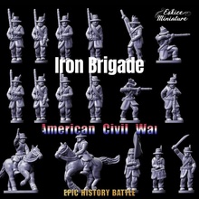 iron brigade - epic history battle american civil war -15mm scale store figurine soldier miniature wargame scenery 15mm eskice acw 3d print model - Mito3D