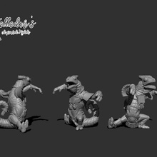 lizard-folk small guy 1 fantasy football lizard 3d print model - Mito3D