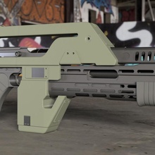 uzaylılar nabız tüfek m41a hareketli parçalar yabancı Lazer pulserifle m41apulserifle 3d print model - Mito3D