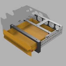 bench single drawer mk1 store 3dprinted abs pla 3dprinting supportfree 3dprintable nosupport workbench nylon petg asa danosoft benchdrawer 3d print model - Mito3D