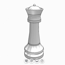 scacchi Regina 3d gioco stampa download gratuito 3d print model - Mito3D