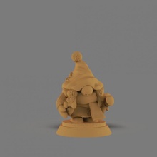 niña gnomo juguetes juegos lindo martillo guerra kawaii dnd 3d print model - Mito3D