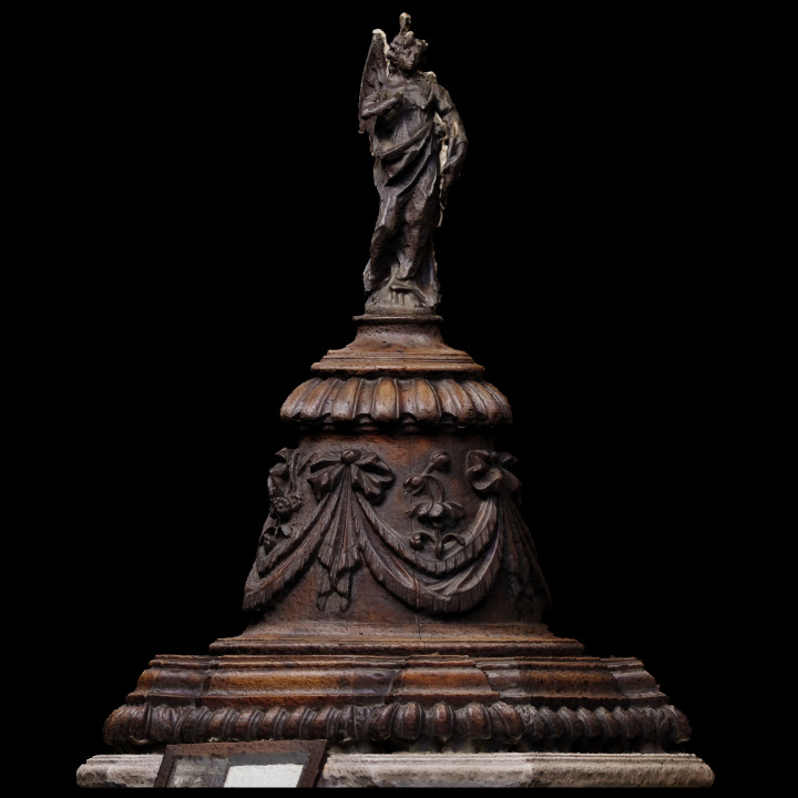 st sepulchre's font cover scan london 3dprintable sepulchre 3D print model - Mito3D