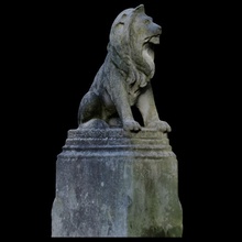 lion statue st pancras scan london sculpture 3dprintable stpancras 3d print model - Mito3D