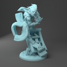 blaster caster goblin mage toys & games wizard male warlock spell d&d sorceror 3d print model - Mito3D