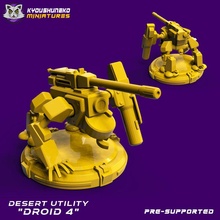 Desierto utilidad droide 4 juguetes juegos ciencia ficción mech cyberpunk 3d print model - Mito3D