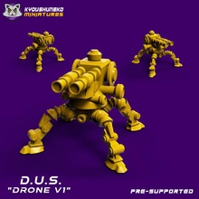 zumbido v1 juguetes juegos ciencia ficción mech cyberpunk aparejador 3d print model - Mito3D