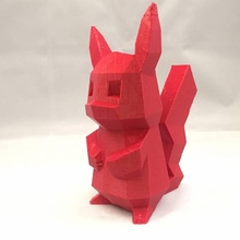 pikachu fan art pokemon poly 3d print model - Mito3D